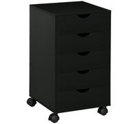 Organize Your Office with the HOMCOM 5-Drawer Mobile Filing Cabinet - Durable, S