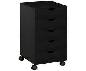 Organize Your Office with the HOMCOM 5-Drawer Mobile Filing Cabinet - Durable, S