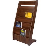 Organize Your Reading Materials with our Sturdy Wooden Magazine Holder - 5 Shelves for Home or Office Use