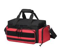 Organized 14Inch Nylon Fabric Tool Bag for Work, Red | Spacious Interior with Reinforced Construction for Heavy Loads Comfortable Carry Handle for Various Tasks