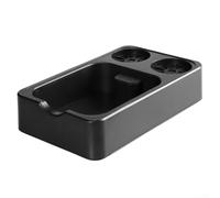 Organized Brewing Space All in One Espresso Knock Box with Integrated Tool Holders (black)