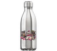 Organized Chaos Workspace with Motivational Notes Vacuum Insulated Thermal Water Bottle Silver