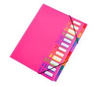 Organized File Management Paper Expandable Folder 12 Color Coordinated Compartments Leakproof PP Design Multi Compartment Expanding Folder