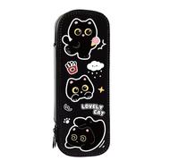 Organized Two Layer Pen Bag with Against Scratch Finish Study Essential Multiple Functional Writing Tools Carrier Large Capacity Pen Planner