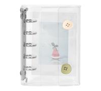 Organizer Binder with Stickers - Notebook Cover for M5 Ring Notebook | Collecting Solution - Scrapbook Accessory with Three Door and Double Planning Shell