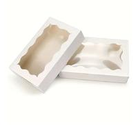 Organizer Box 15/30pcs Kraft Paper Gift Boxes Cookies,Bread,Candy And More-Suitable For Thanksgiving,Christmas,Weddings,Birthdays Desk Storage(White,15PCS)