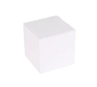 Organizer Box 20/50pcs Multi Size Square Kraft Gift Box Black White Brown Fold Packaging Proposal For Bridal Birthday Party Desk Storage(White,100PCS_9X9X9CM)