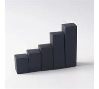Organizer Box 50pcs Rectangular Folding Kraft Paper Box Black White Cardboard for Packaging Candle Gift for Wedding Party Favor Candy Desk Storage(Black,5X5CM LXW_7CM H)