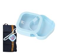 Organizer Box for Hair Elastics, Travel Elastics, Hair Clips with Container | Cotton Stick Dispenser, Storage Box V, blue, Please refer to the description, Please refer to description