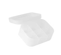Organizer for Cosmetics, Make-up case. Practical, Dust-resistant for the Dressing Table (S Size 6 Compartments)