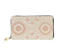 Organizer Ladies Long Leather Clutch Zip Around Wallet Large Capacity | Lace Pattern 12 Card Slots, Coin Pocket & Compartments For Daily Use And Travel