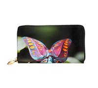 Organizer Ladies Long Leather Clutch Zip Around Wallet Large Capacity | Strange Insects 12 Card Slots, Coin Pocket & Compartments For Daily Use And Travel