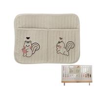 Organizer Per Lettino,Porta Pannolini In Cotone Appendibile - 6.3x0.2 pollici Tasca AppendiBile Per Carrozzine e Lettini Ideale Per Pannolini Bottle Ciucci