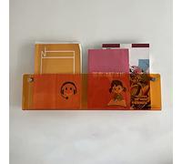 Organizer Rack Magazine Rack Literature Magazine Organizer, Acrylic Wall Mount Document Mail File Storage Shelf, Brochure Display Holder Handouts Rack, Waiting Area Reception Halls ( Color : Oran