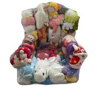 Organizer Sack - 1 Unit Waterproof Clear Storage Bag, Stuffed Animal Zippered Bean Pouch, See-Through Seat | Floor Bed For Dorm Kids Corner Sofa Bedroom Professional High Strength Gear
