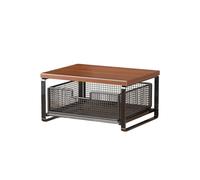 Organizer, Storage Shelf, Kitchen Worktop, Stand for Coffee Machine And Tea Bags, Black 1 Tier