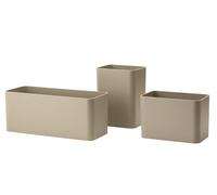 String - String Organizers Set With 3 Storage Boxes, Beige - Beige