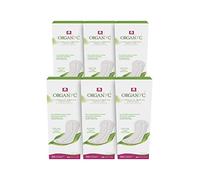 Organyc - 100% Certified Organic Cotton Inside and Out Flat Panty Liner - Everyday Sanitary Pad, Free from Wood Pulp, Perfumes, SAP and Chemicals, Maxi Flow, 120 Count(6 Pack, Maxi Flow)