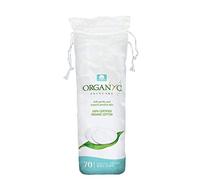 Organyc 100% Certified Organic Cotton Makeup Pads - Natural Unbleached Makeup Remover Rounds (70 Count)