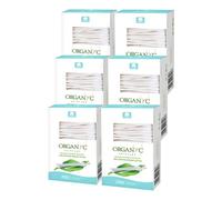 Organyc - 100% Certified Organic Cotton Swabs - No Man-Made Materials 200 count (6 Pack)