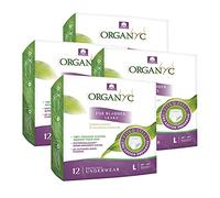 Organyc Bladder Control Underwear for Women - Organic Cotton Protective Underwear for Incontinence, Leak Protection, Odor Protection and Sensitive Skin, Medium, 56 Count