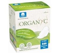 Organyc Day Compresses with Wings Organic Cotton 10 uds