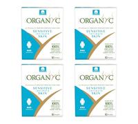 Organyc Daytime Sanitary Towels with Wings - 100% Organic Cotton, 4-Pack (4 x 10)