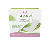 ORGANYC Hypoallergenic 100% Organic Cotton Panty Liners, 24-Count Boxes (Pack of 2)