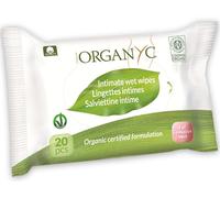 Organyc Intimate Wet Wipes - Pack of 20