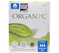 Organyc, Menstrual Pads, Moderate Flow, 10 Pads