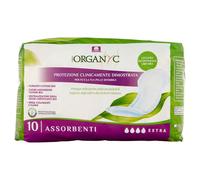 Organyc - Urinary Loss Sanitary Pads in Certified 100% Organic Cotton - Super Absorbent, 1 Pack of 10 Units