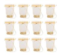 Organza Bags Favor Mesh Bags Drawstring Bag Party Favor Pouches for Wedding Birthday Baby Shower Events 12pcs Small Size (Decorative Circular Base)