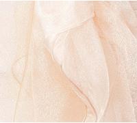 Organza Fabric 1.5m Wide Sold Per Meter Cut by The Yard Perfect for Swagging Draping Wedding Decor Crafts (Light Peach)