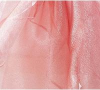 Organza Fabric 1.5m Wide Sold Per Meter Cut by The Yard Perfect for Swagging Draping Wedding Decor Crafts (Coral)