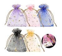 Organza Gift Bags (100PCS, 7x9cm) Small Organza Bags for Wedding Favours, Party Gifts and Jewellery, for Easter, Birthdays and Special Occasions