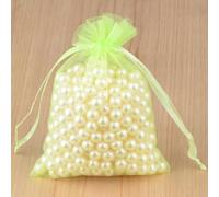 Organza Gift Bags, 100pcs/lot Organza Bags 5 * 7 7 * 9 9 * 12 10 * 15cm Drawable Packaging Bag Party Jewelry Bags Pouches(11light Green,9x12cm)