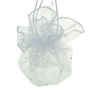 Organza Gift Bags, 40cm 50pcs Multi Round Gift Bags For Jewelry/wedding/christmas/birthday Yarn Bag With Handles(Wit,40cm)