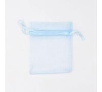 Organza Gift Bags, 50pcs Pink Transparent Packing Drawstring Pouch Sachet Gift Organza Bag Jewelry Wedding Party Beads(Blu,Approx 7x9cm)