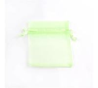 Organza Gift Pouches Bags, Red Organza Drawstring Gift Bags For Jewelry Wedding Party Candy Pack Of 100(Green)