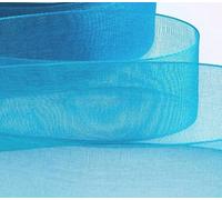 Organza Gift Wrap Ribbon, Ribbons for Gift Wrapping, Christmas Ribbon, Gift Wrapping Ribbon for Crafting, Wedding Party Decor. 44 Meters s (25mm, Turquoise)