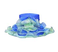 Organza Hat Women's Veiled Flower Feather Hat Wedding Cocktail Charming Hat