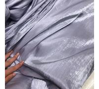 Organza Iridescent Lace Voile Fabric， Polyester Satin Fabric 150cm Woven China Multiple Lengths(7,1 yard (Pre Cut))