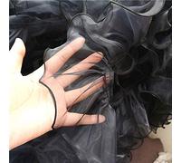 Organza Pleated Lace Trims Folded Ribbon Fringe Ruffled Trimming for Wedding Girl Dress Gown Doll Decor Sold by 2 Yards (#7)