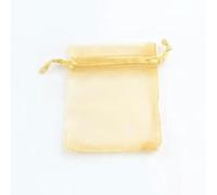 Organza pouch bulk, 50pcs 7x9 9x12 10x15 Organza Bags Jewelry Packaging Bags Engagement Wedding Party Decoration Drawstring Packaging Pouches(Yellow,10X15CM)