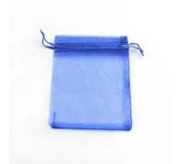 Organza pouch bulk, 50pcs 7x9 9x12 10x15 Organza Bags Jewelry Packaging Bags Engagement Wedding Party Decoration Drawstring Packaging Pouches(Dark Blue,7X9CM)