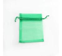 Organza pouch bulk, 50pcs 7x9 9x12 10x15 Organza Bags Jewelry Packaging Bags Engagement Wedding Party Decoration Drawstring Packaging Pouches(Green,5X7CM)