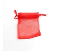 Organza pouch bulk, 50pcs 7x9 9x12 10x15 Organza Bags Jewelry Packaging Bags Engagement Wedding Party Decoration Drawstring Packaging Pouches(Red,1 count (Pack of 1))