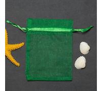 Organza pouch bulk, 50pcs/lot 7 * 9/9 * 12/10 * 15/11 * 16/13 * 18cm Drawstring Organza Pouches Jewelry Packaging Bags Wedding Party Small Bag(Green,1 count (Pack of 1))