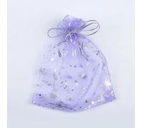 Organza pouch bulk, 9x12 cm Star Charms Drawable Organza Bags Wedding Decoration Bag Jewelry Packaging & Display Pouches Wholesale 50pcs/lot(Purple)