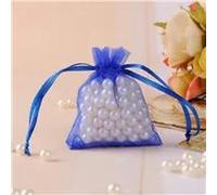Organza pouch bulk, Organza Sachet Bags 5X7CM 100pcs/Lot Random Mixed Color Drawstring Small Jewelry Bags for Rings Necklace Packaging(Blue)